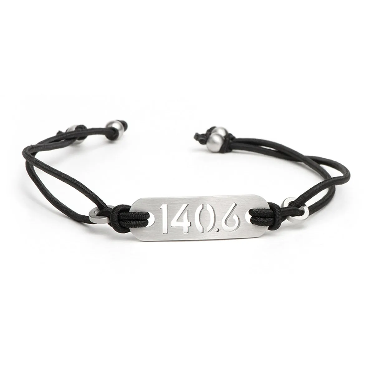 140.6 Iron Distance Triathlon Bracelet Pink or Black - Tie Stretch Adjustable