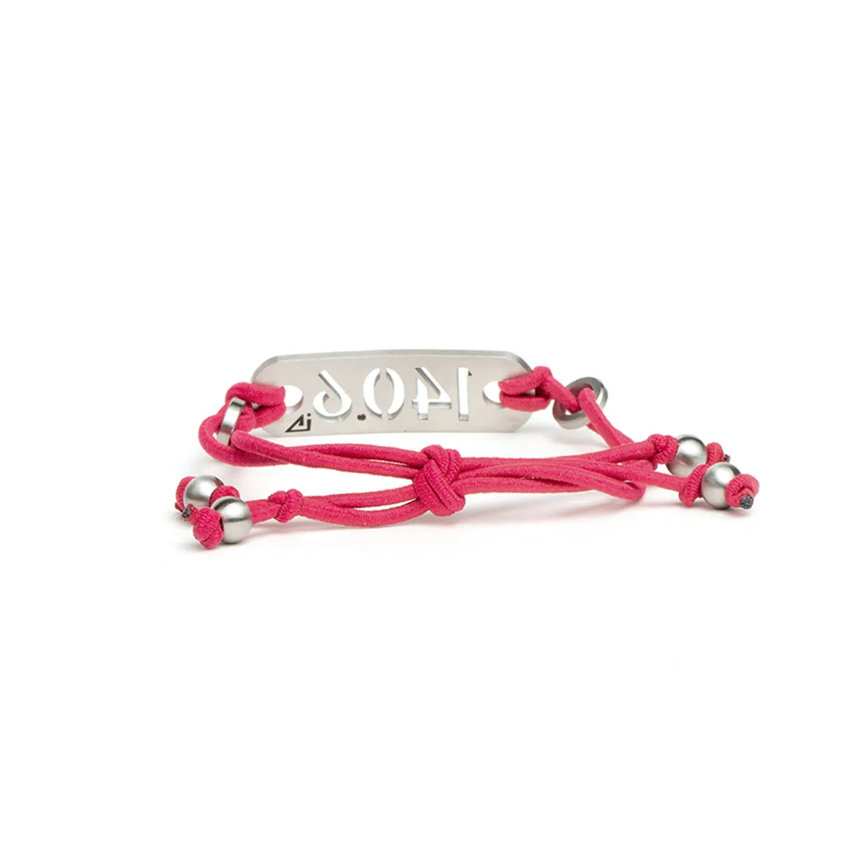 140.6 Iron Distance Triathlon Bracelet Pink or Black - Tie Stretch Adjustable