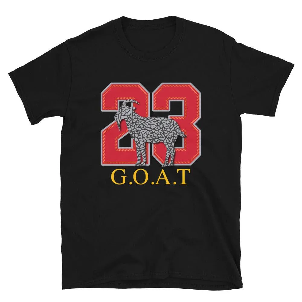 23 GOAT Emoji Shirt to Match Air Jordan 3 Cardinal Red