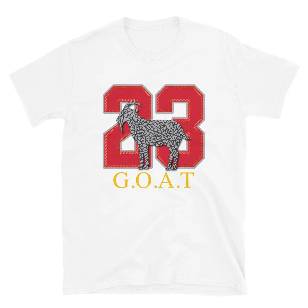 23 GOAT Emoji Shirt to Match Air Jordan 3 Cardinal Red