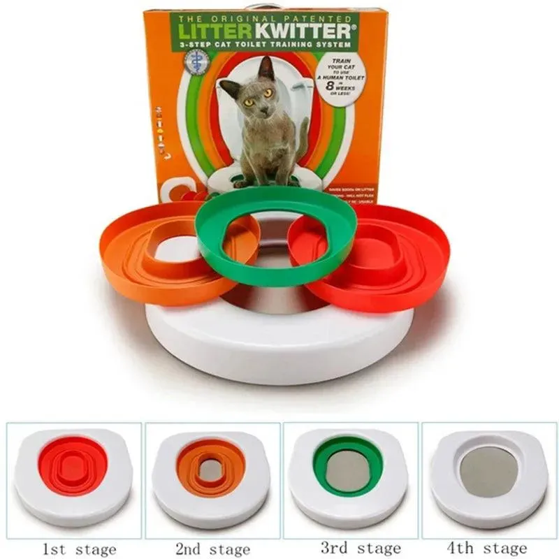 3-Stage Cat Toilet Training Kit Gradual Transition