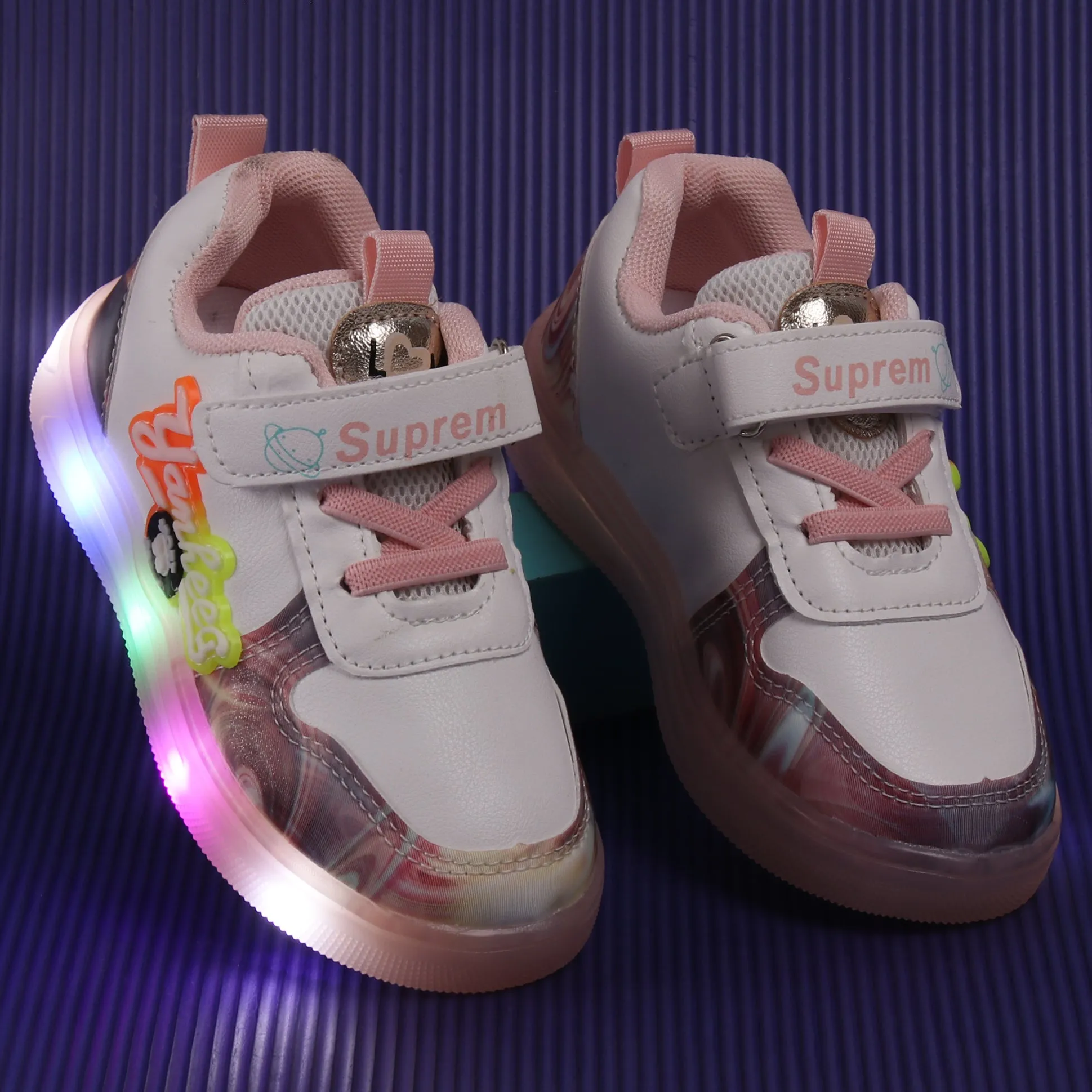 ABSTRACT LED SHOES - PEACH