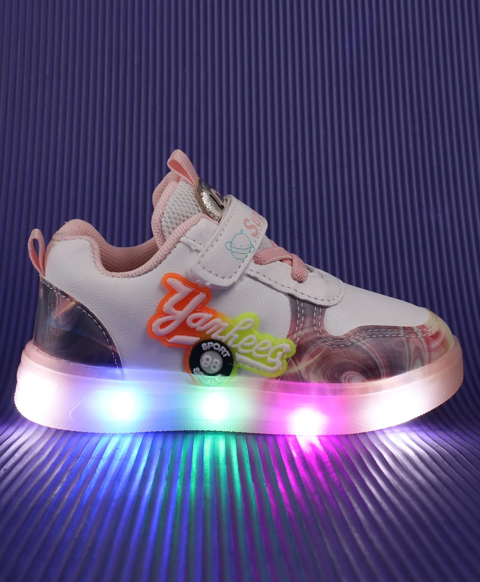 ABSTRACT LED SHOES - PEACH