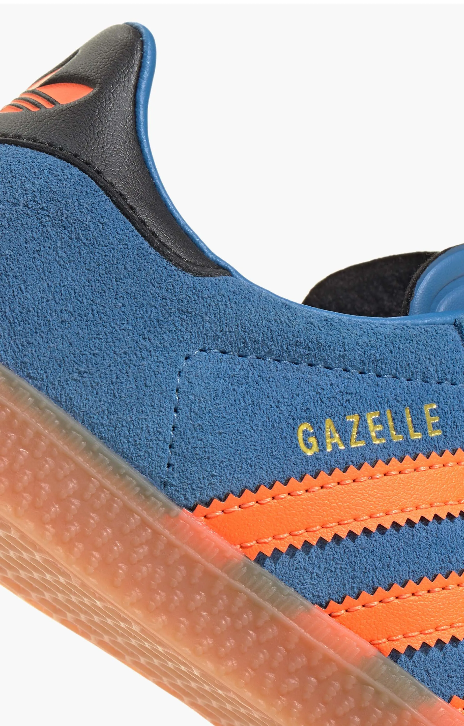 Adidas Gazelle Youth Shoe, Blue/Orange/Black