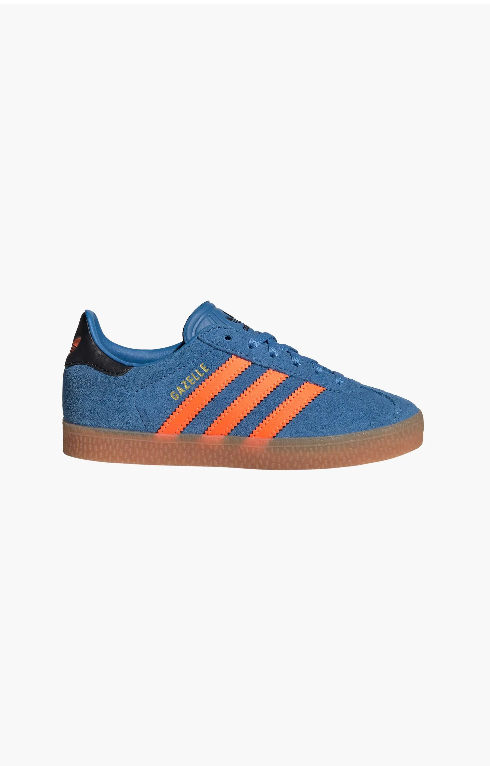 Adidas Gazelle Youth Shoe, Blue/Orange/Black