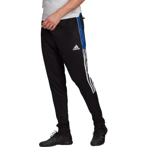 Adidas Men's Tiro 21 Track Pants - Black / Royal Blue