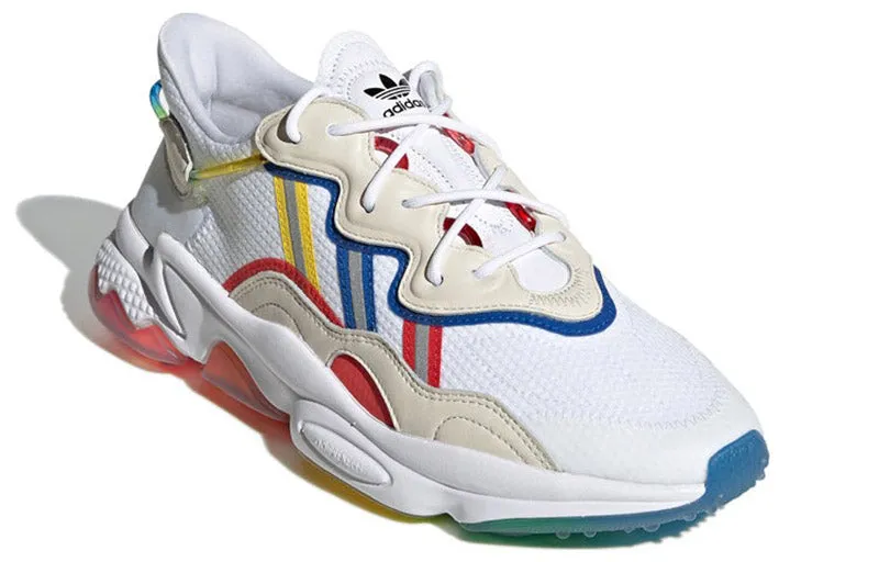 Adidas Ozweego 'Rainbow Pride' sneakers, white/multicolor