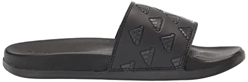 adidas Unisex Adilette Comfort Slide Sandal, Core Black/Carbon/Core Black, 7 US Men