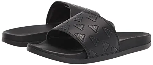 adidas Unisex Adilette Comfort Slide Sandal, Core Black/Carbon/Core Black, 7 US Men