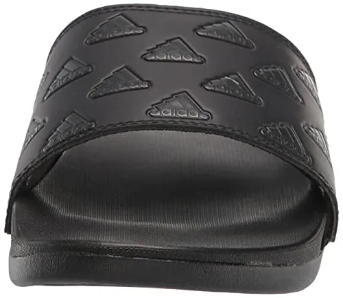 adidas Unisex Adilette Comfort Slide Sandal, Core Black/Carbon/Core Black, 7 US Men