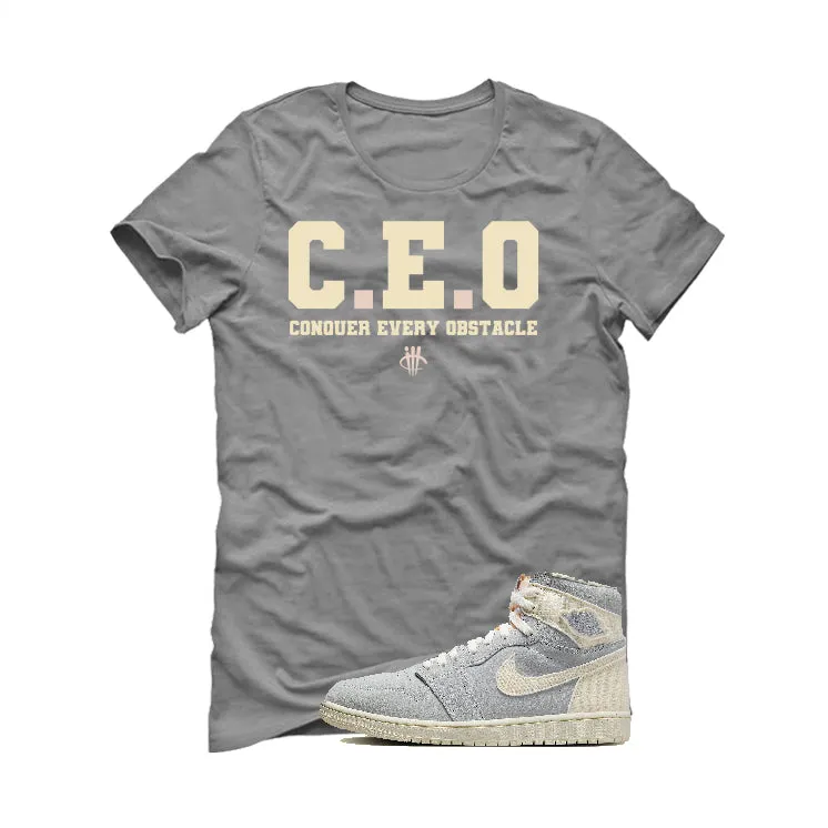 Air Jordan 1 Retro High OG Craft "Ivory" | illcurrency Grey T-Shirt (CEO)