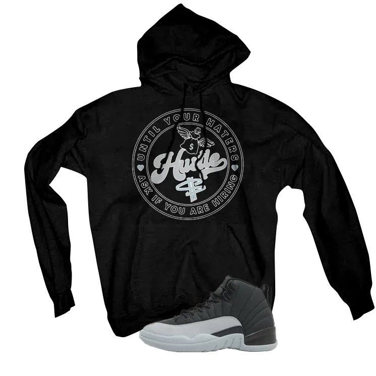 Air Jordan 12 Black/Wolf Grey Black T-Shirt (Haters Catch Up)| illcurrency