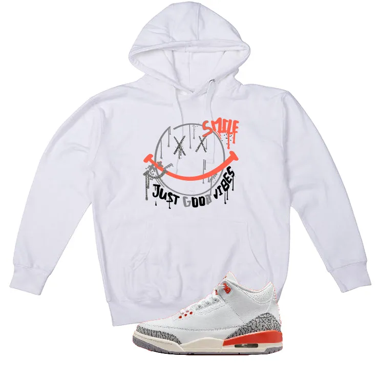 Air Jordan 3 WMNS “Georgia Peach” | illcurrency White T-Shirt (Smile)