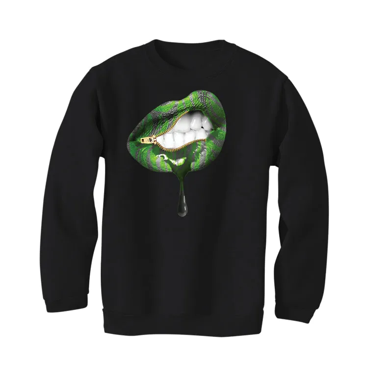 Air Jordan 5 Green Bean Black T-Shirt (LIPS UNSEALED)