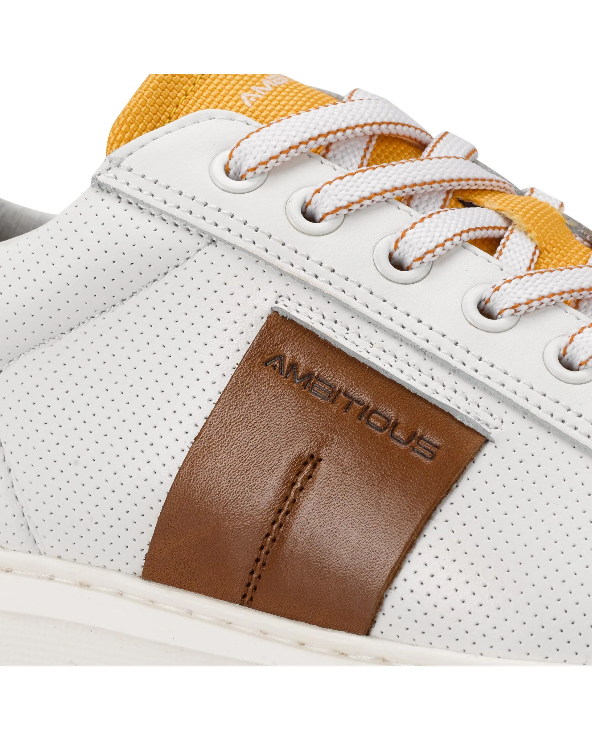 Ambitious Eclipse Logo Sneaker - White