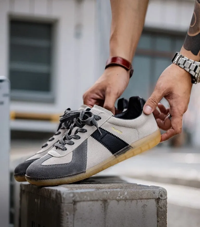 Amozae- Sanngye Retro Gum Sole Sneakers