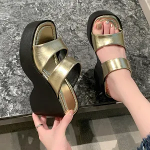 Amozae-Women Sandals Lightweight Wedges Shoes For Women Summer Sandals Platform Shoes High Heels Sandalias De Mujer Casual Summer Shoes