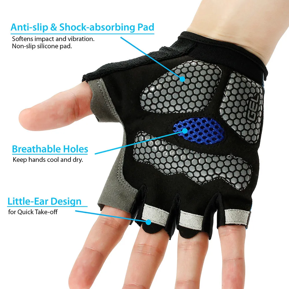 Anti-slip  Sports Shock-Absorbing Riding Biking Cycle Gloves