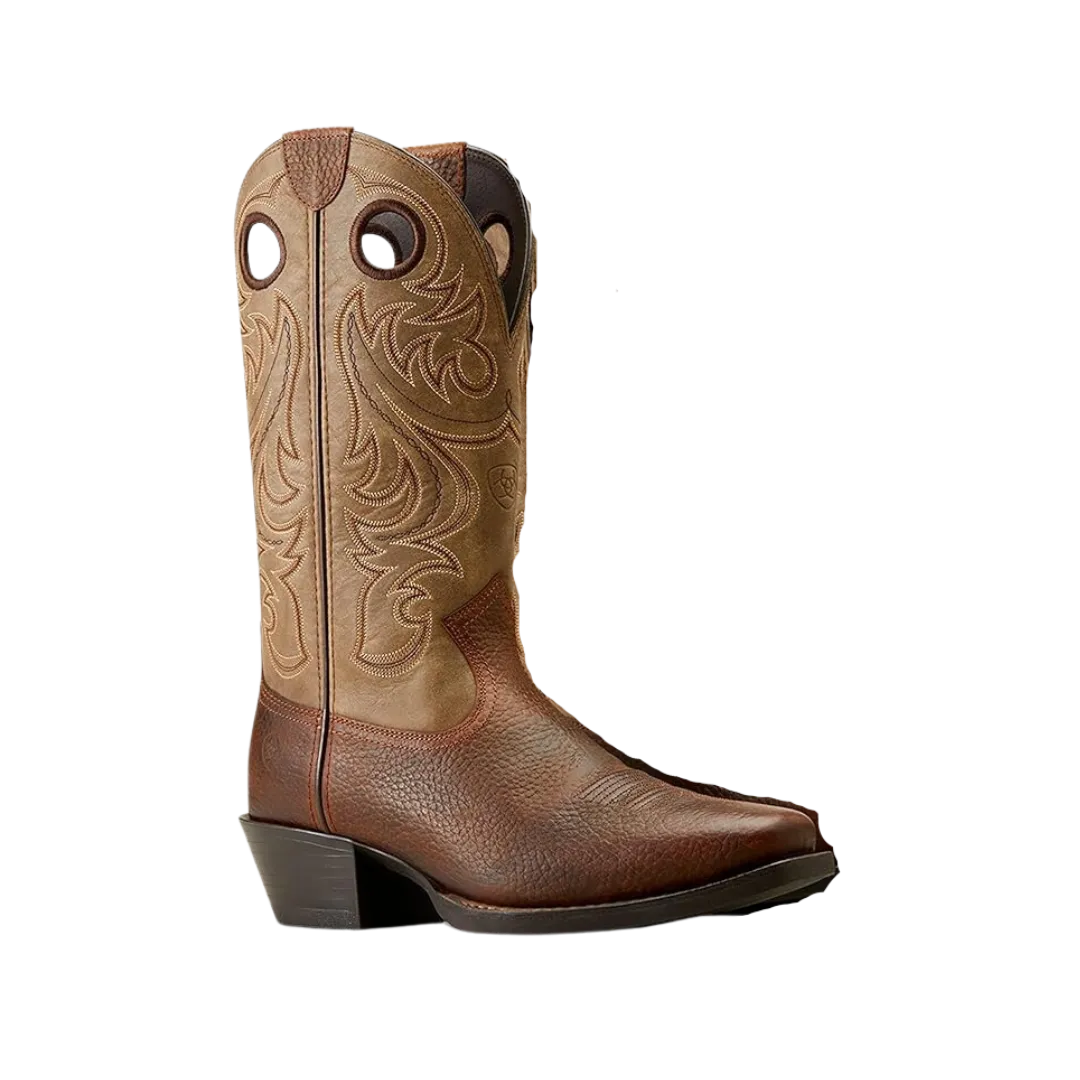 Ariat Men's Sport Square Toe Brown Oiled Rowdy Boots