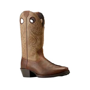 Ariat Men's Sport Square Toe Brown Oiled Rowdy Boots