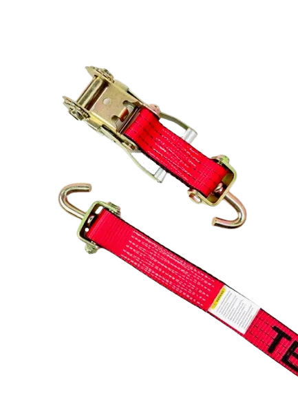 AS-KKSJ10RT - 2" x 11' Ratchet Assembly w/ Swivel J-Hooks, Rubber Cleats & Stoppers-BETTER