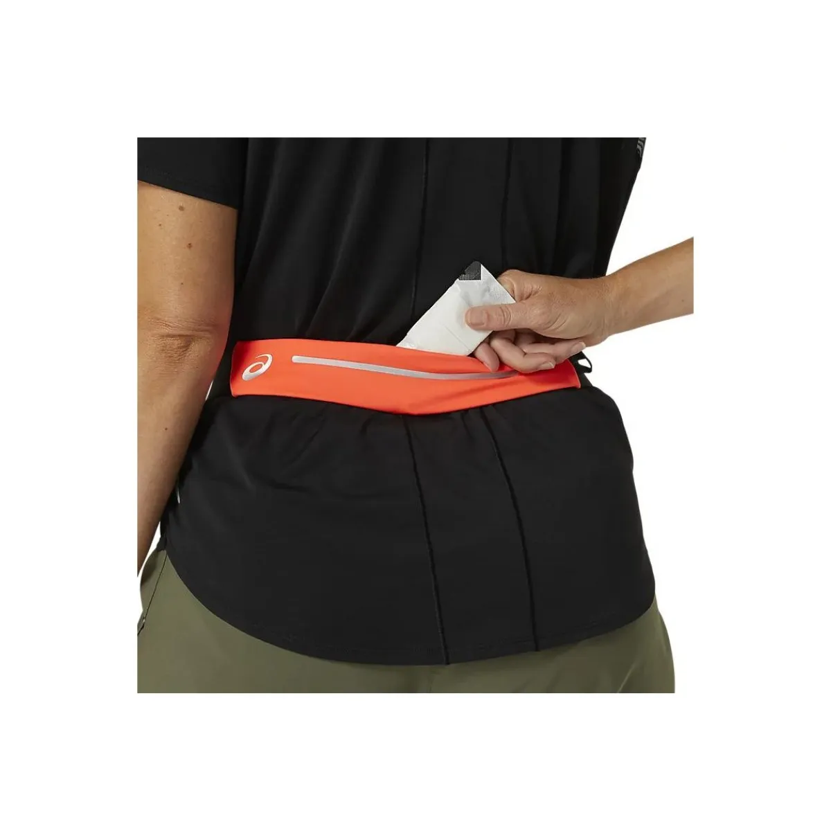 Asics Waistpack Orange Black Belt