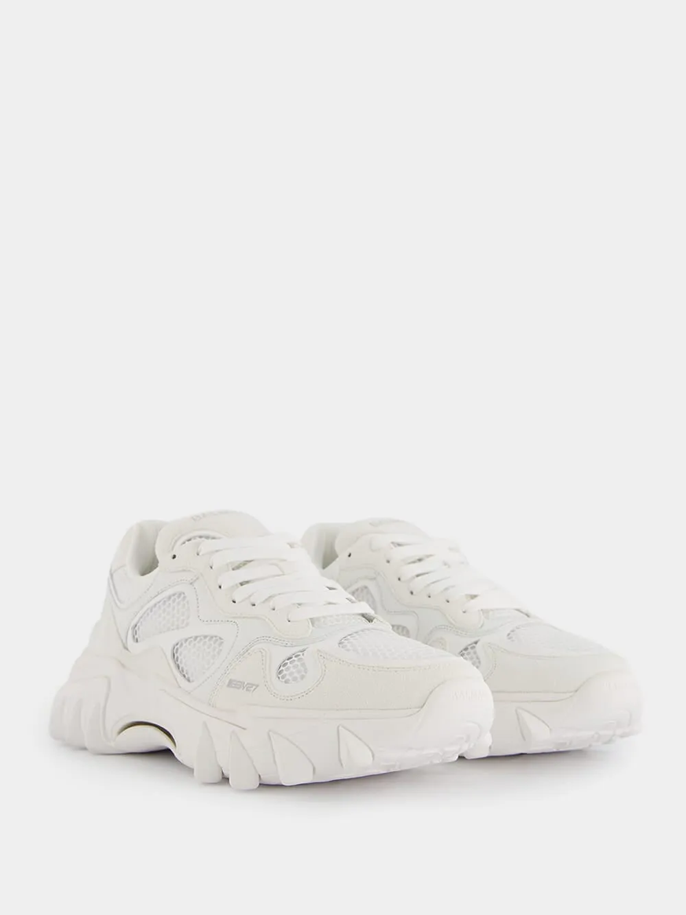 B-East Leather And Suede Sneakers