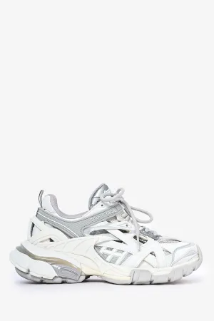 Balenciaga White Leather 'Track 2' Sneakers Size 4