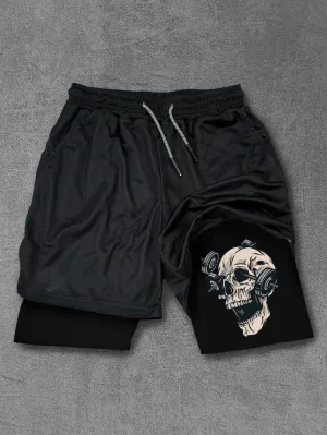 Barbell Skull Performance Training Shorts