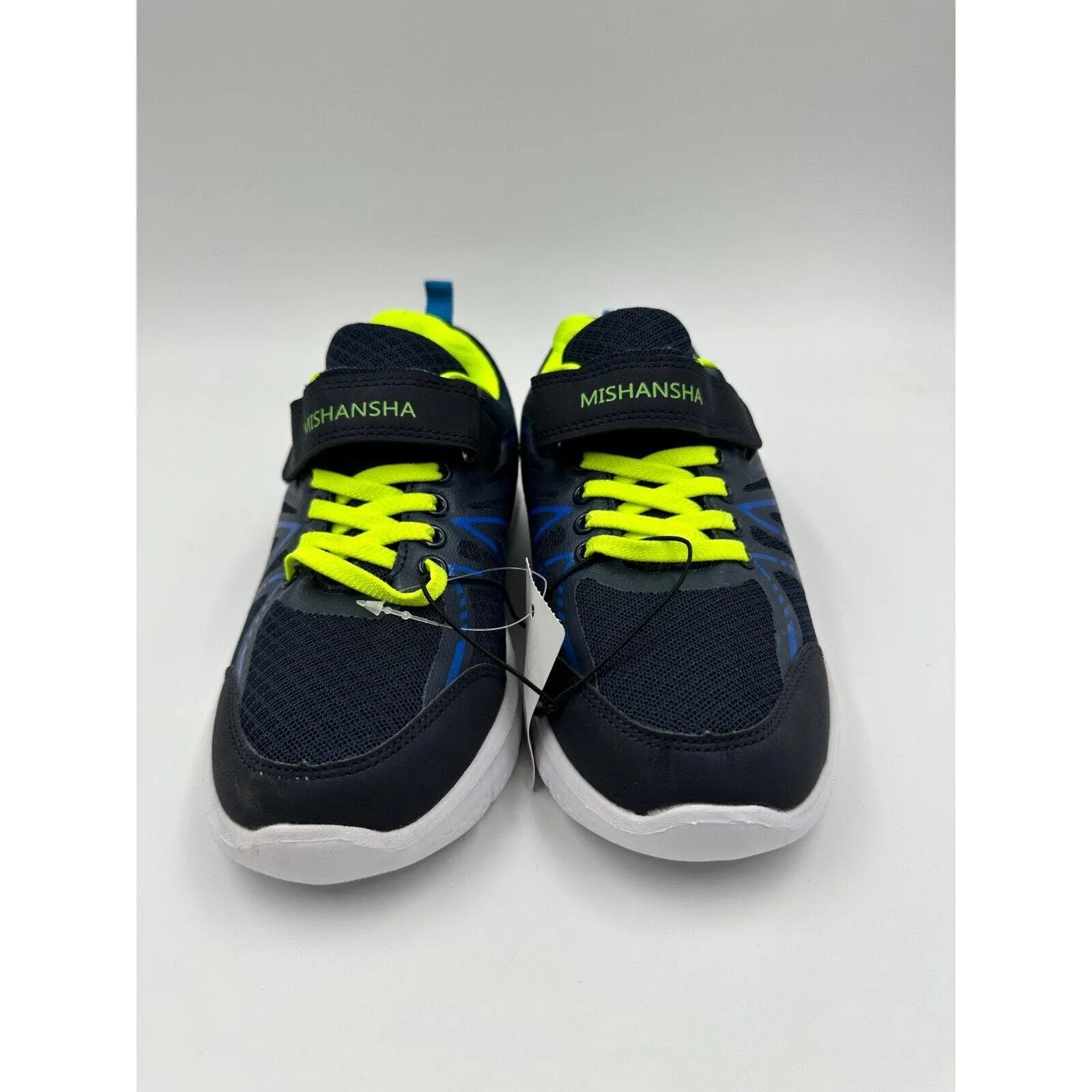 Big Kids Size 5 Blue & Green Boys Sneakers