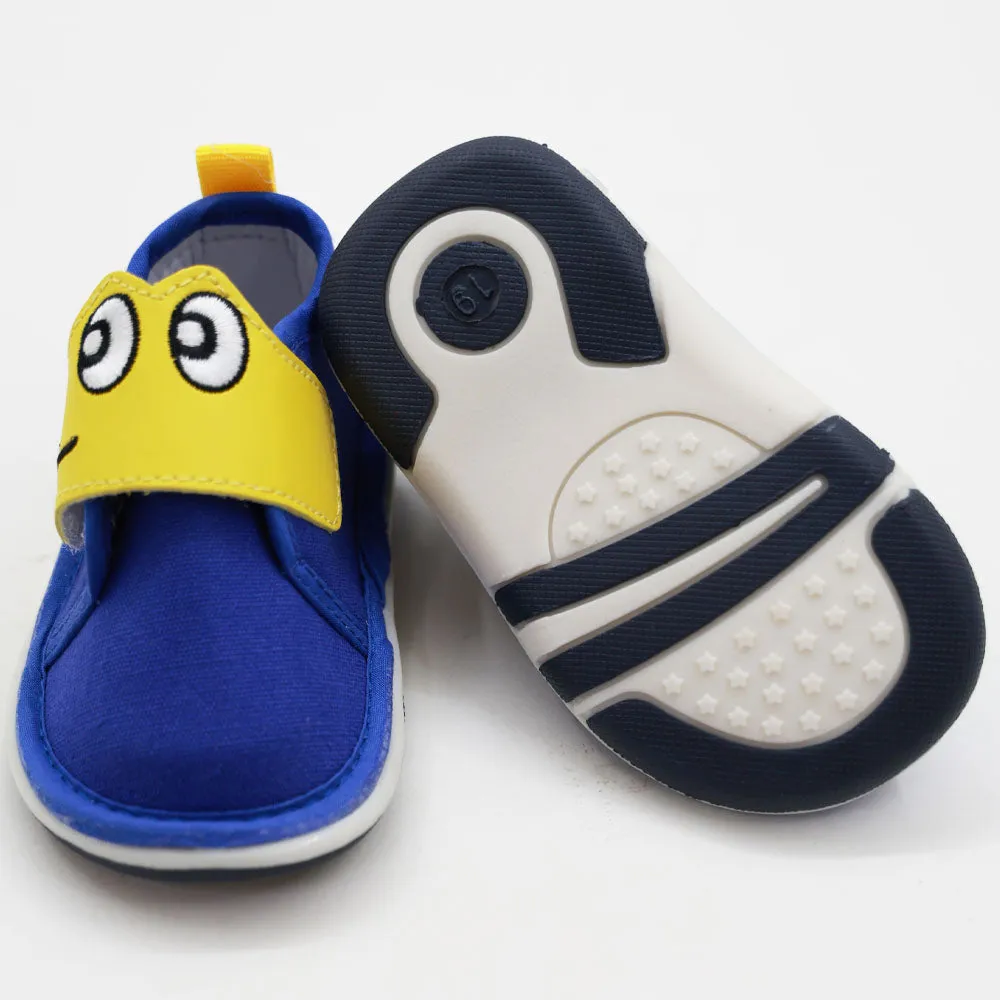 Blue Velcro Strap Shoes With Chu Chu Music Sound