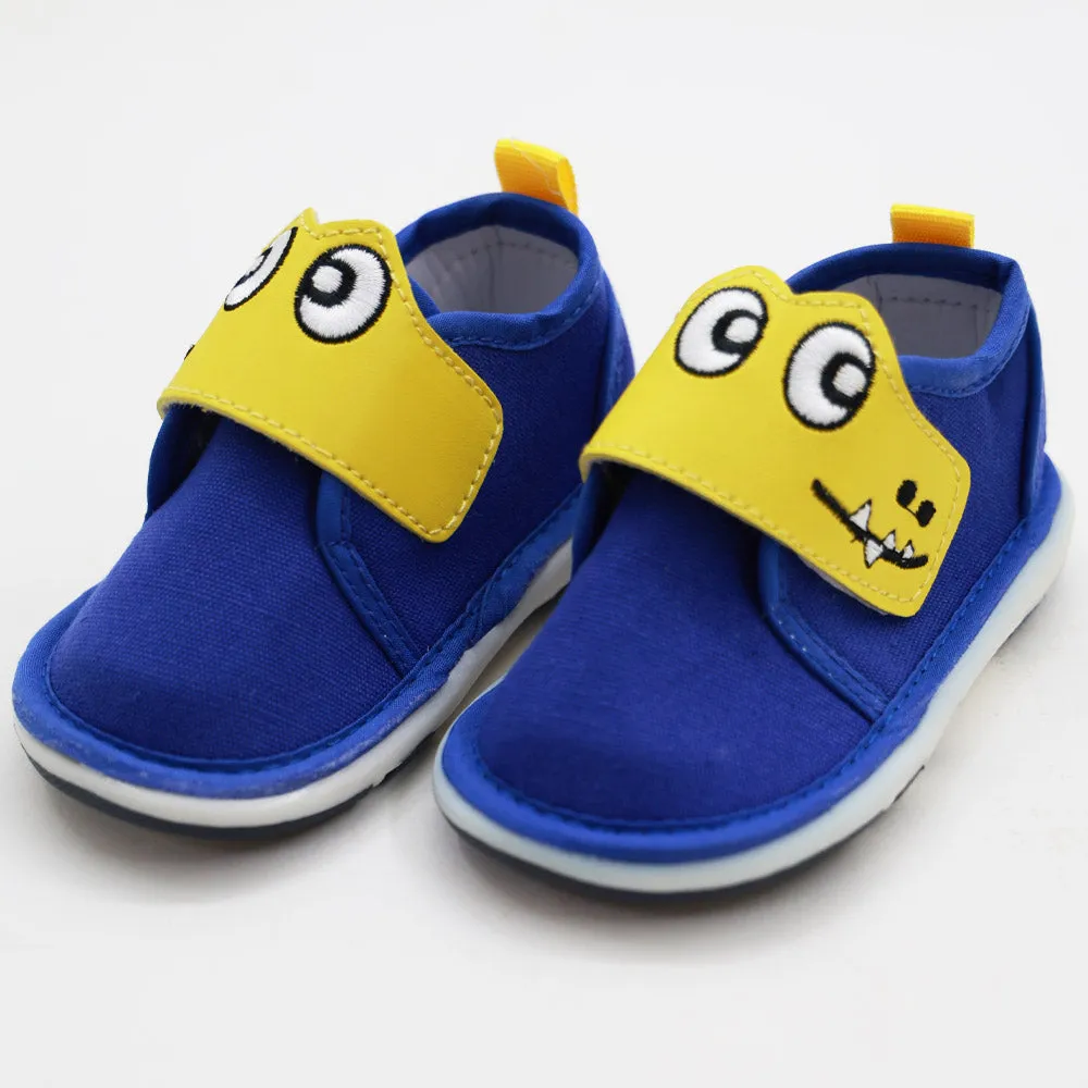 Blue Velcro Strap Shoes With Chu Chu Music Sound