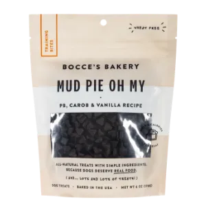 Bocce's Bakery Training Bites Mud Pie Oh My Dog Treats, 6 oz