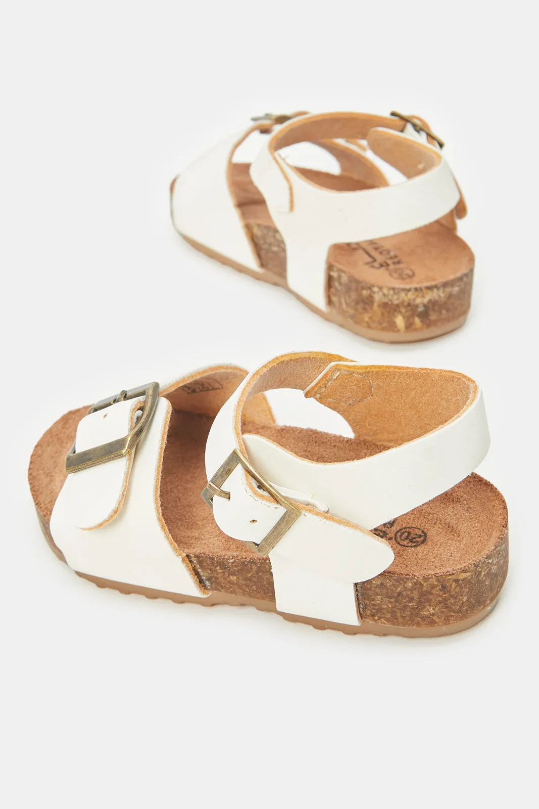 Boys Cream Cork Sandal