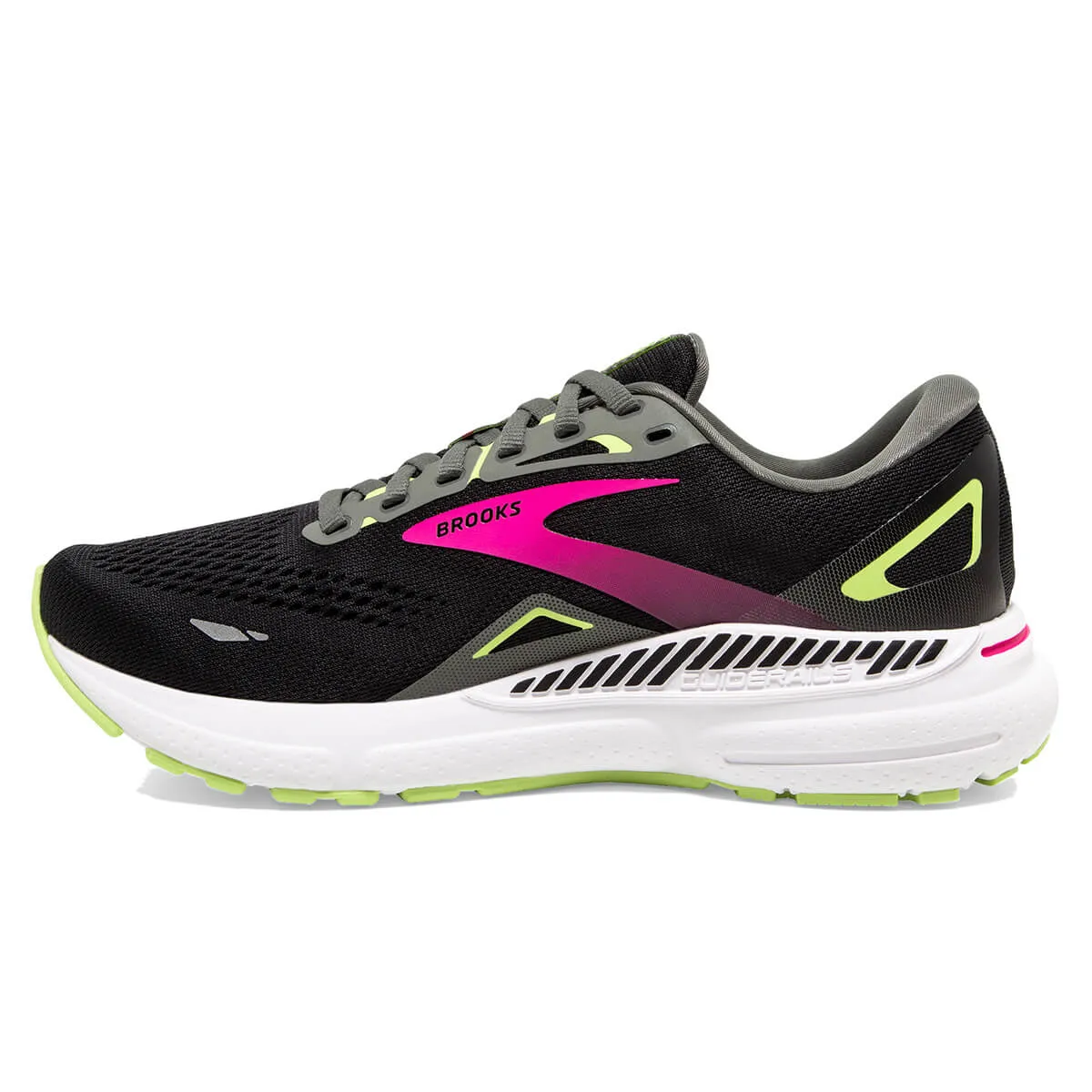 Brooks Adrenaline GTS 23 Womens | Black/gunmetal/sharp Green