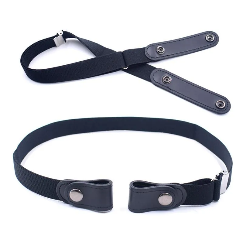 Buckle Free Elastic Belts Women Men Invisible Belt for Jeans No Bulge No Hassle