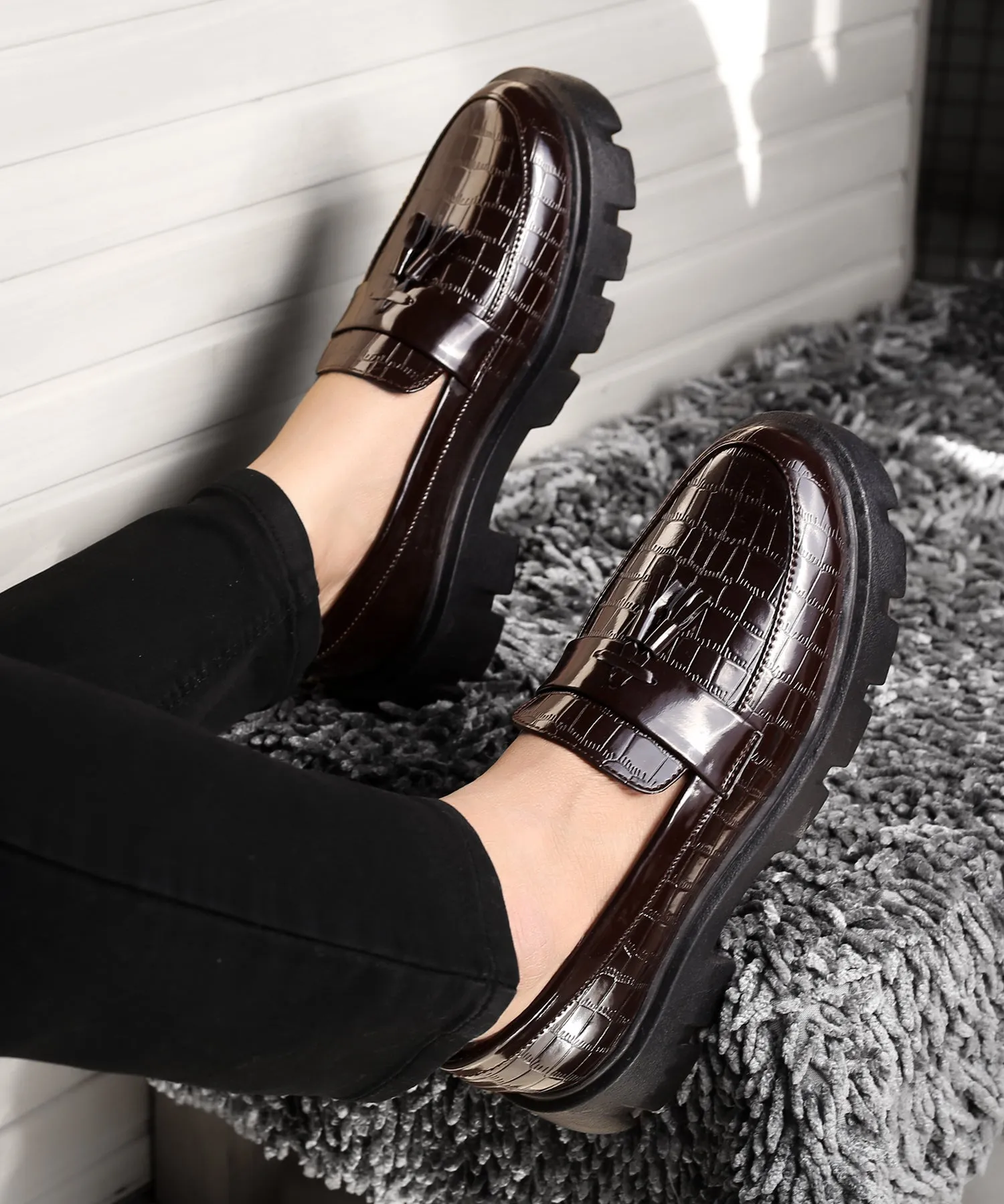 Bxxy's Faux Leather Slip-on Loafers