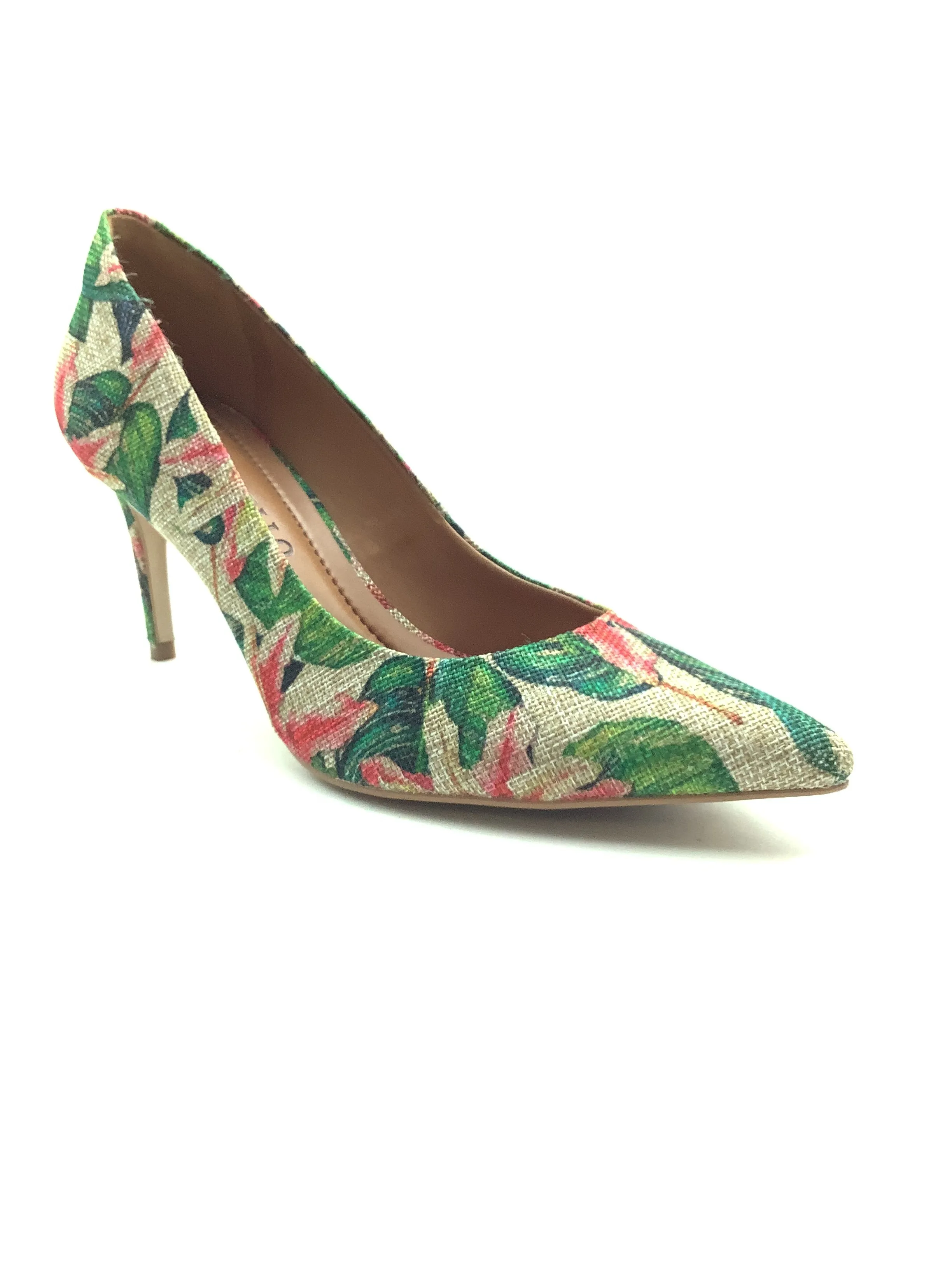 Cecconello Pumps Floral Print Pointed Front From Aruba Size: US 8/ Bra 37