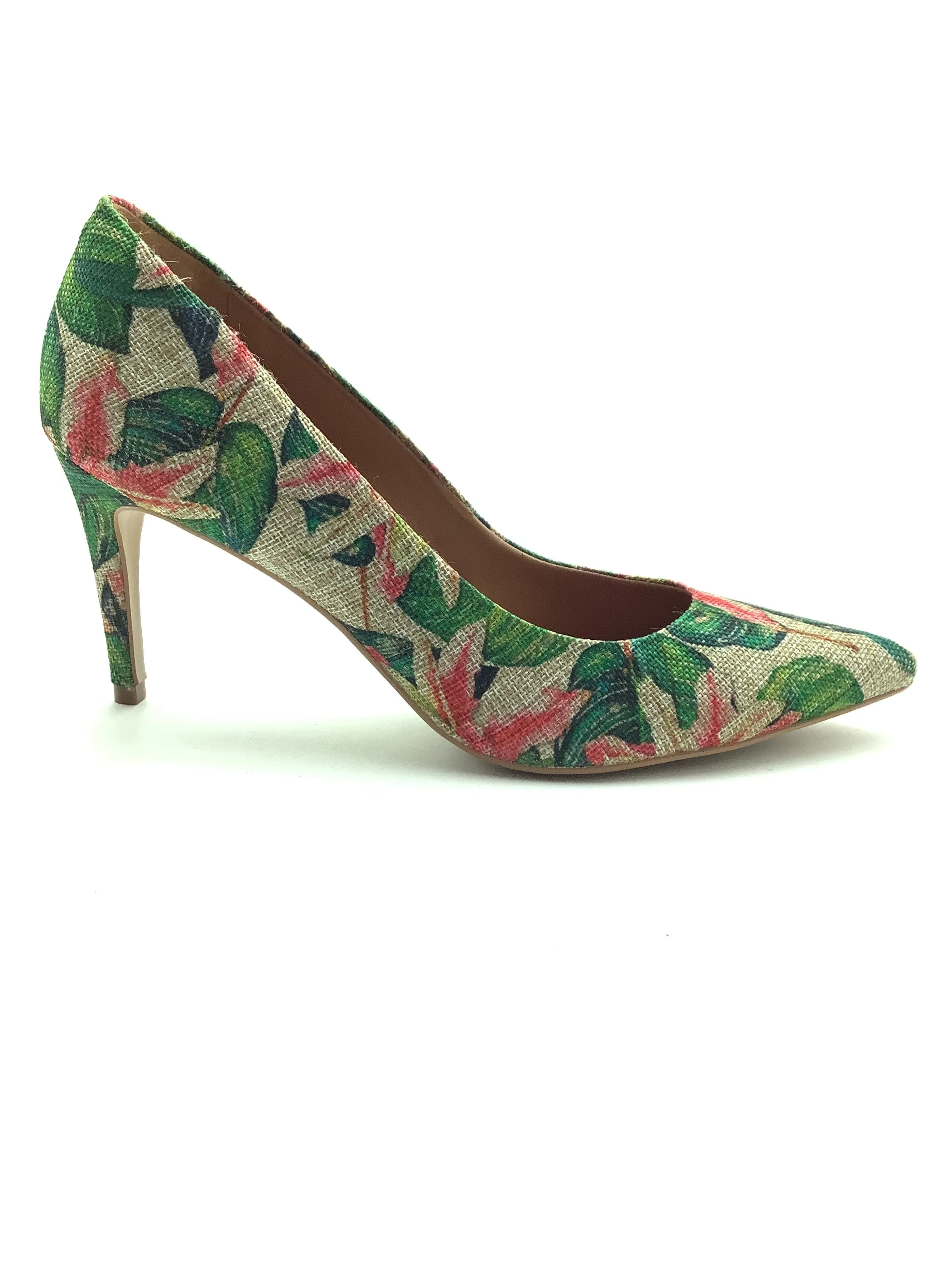 Cecconello Pumps Floral Print Pointed Front From Aruba Size: US 8/ Bra 37