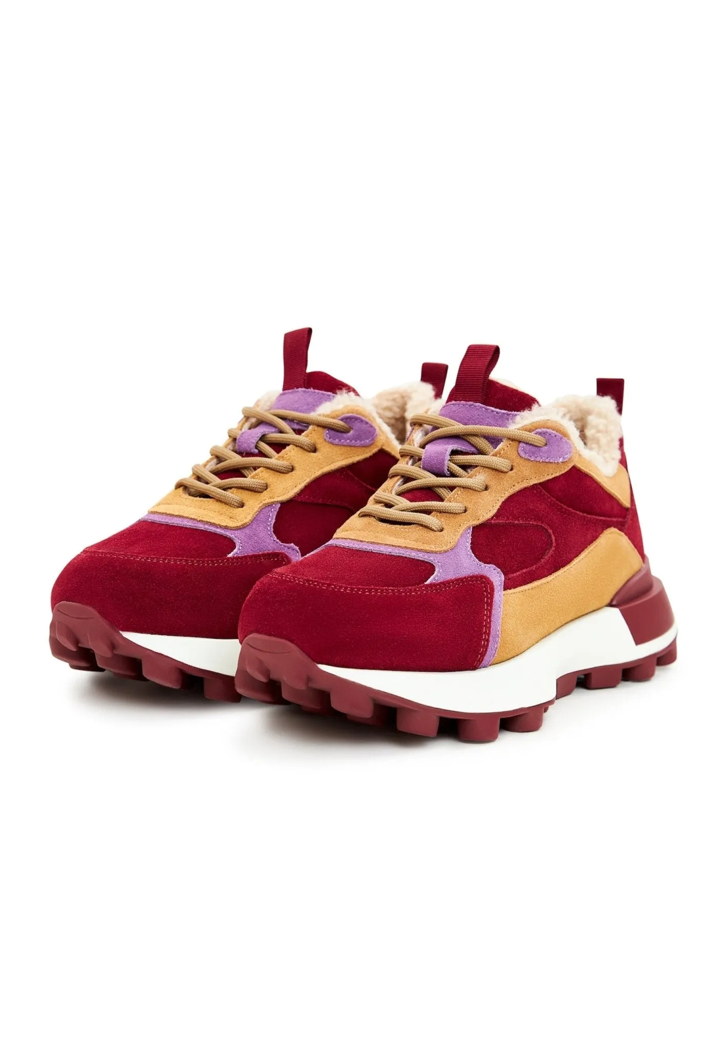 Chunky Platform Sneakers - Bordeaux