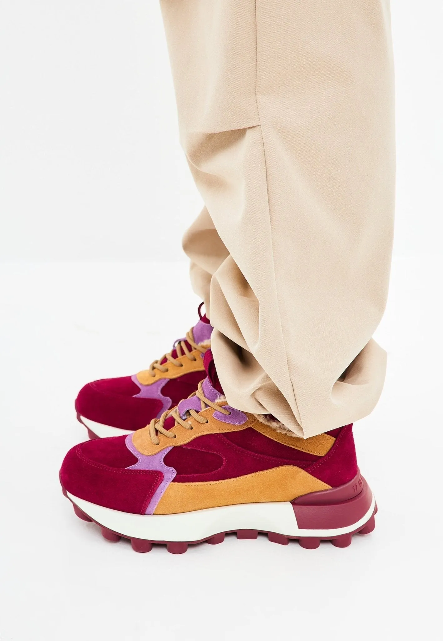 Chunky Platform Sneakers - Bordeaux