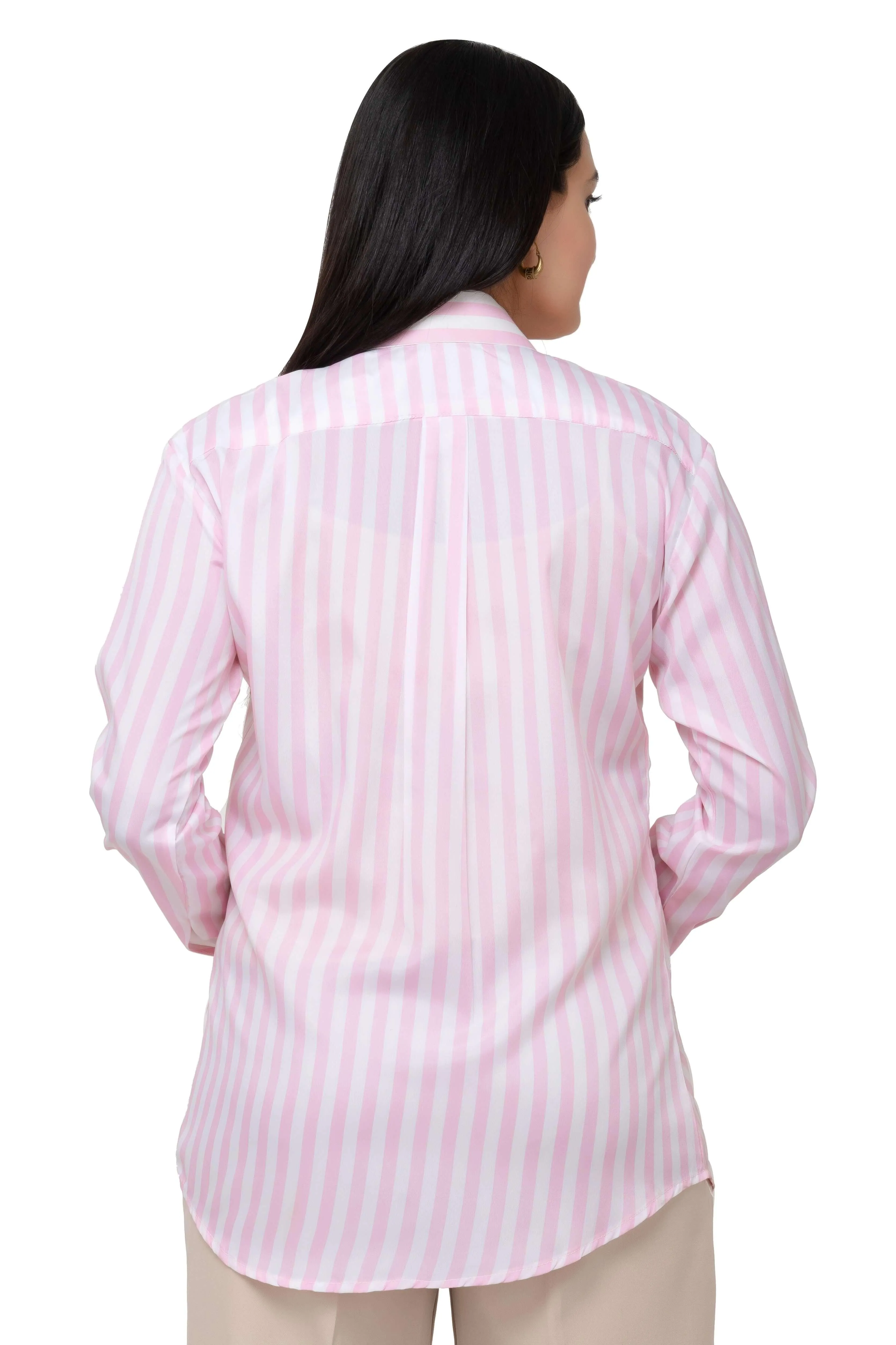 Classic Striped Shirt - Pink