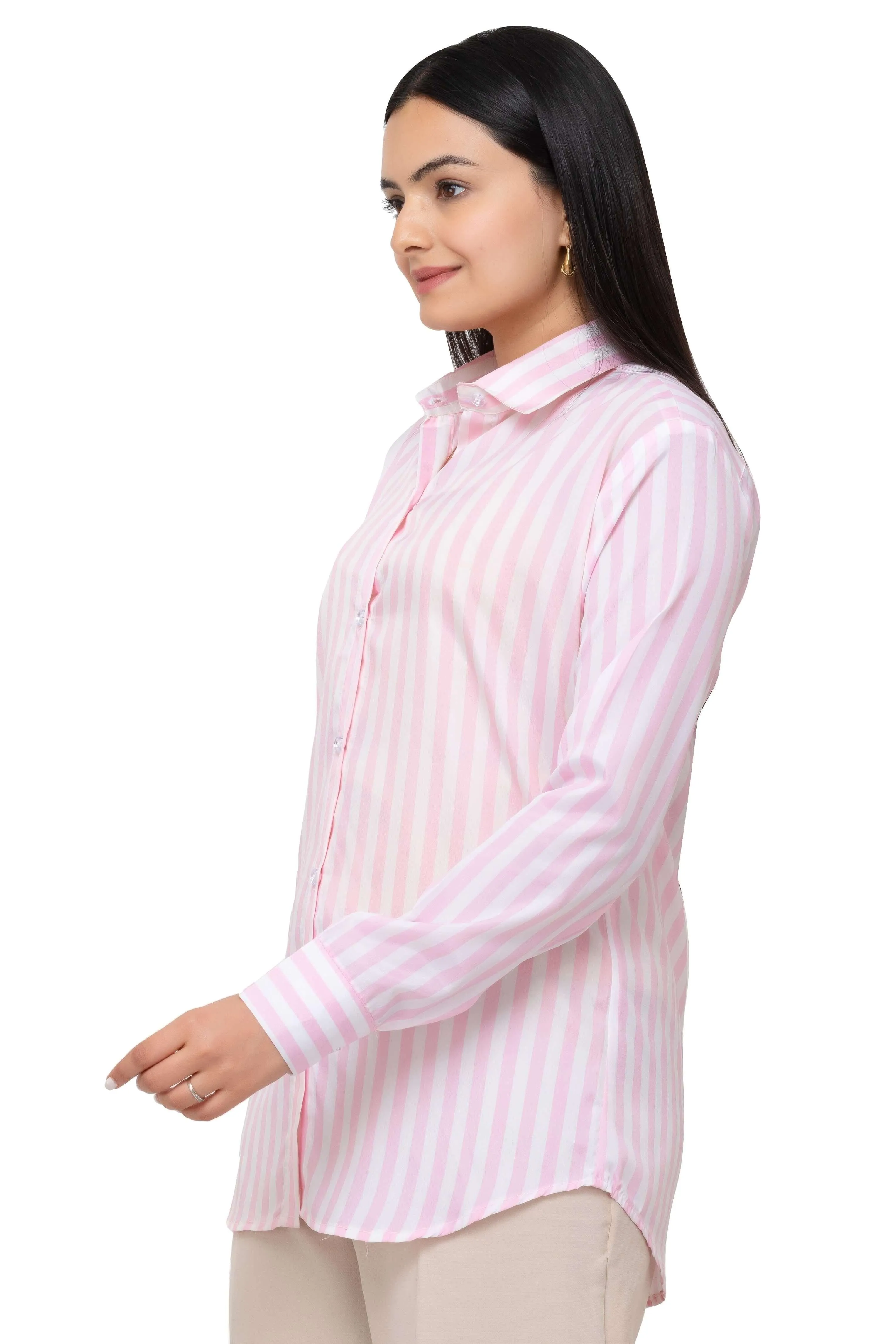 Classic Striped Shirt - Pink