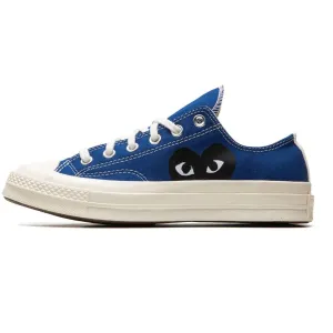 COMME DES GARÇONS PLAY CONVERSE CHUCK TAYLOR LOW SINGLE HEART BLUE