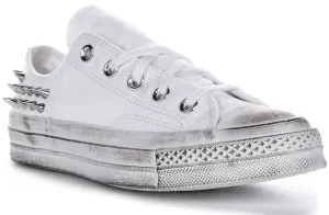 Converse Chuck 70s Vintage Studd A07208C In White Silver