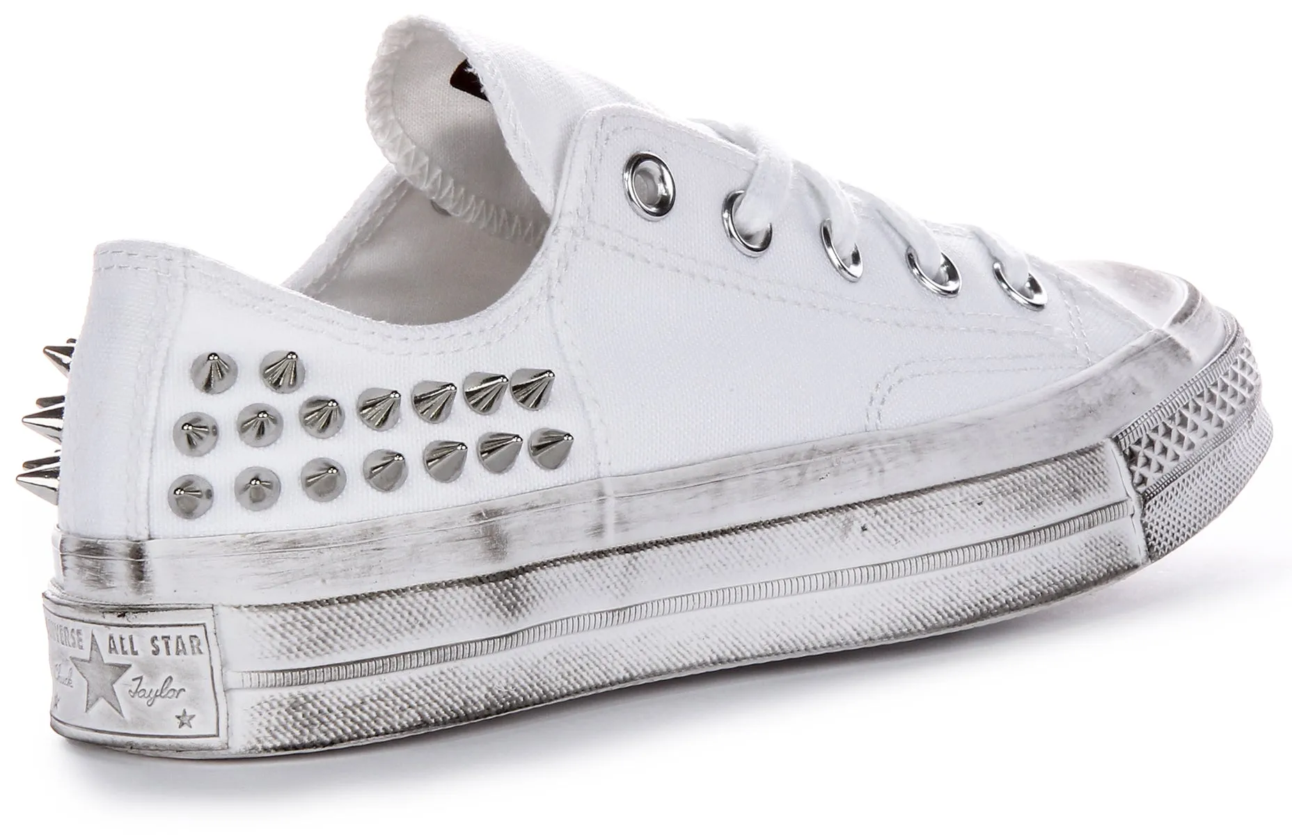 Converse Chuck 70s Vintage Studd A07208C In White Silver