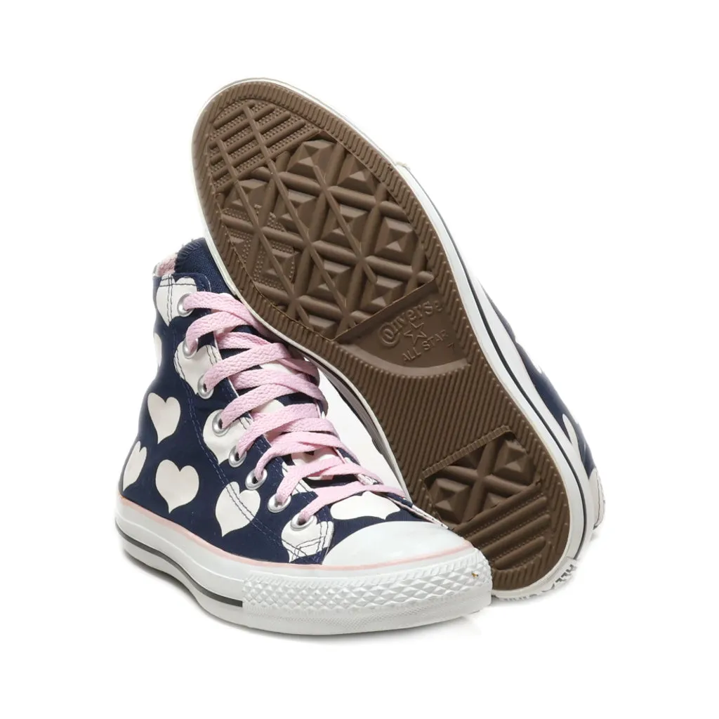 Converse Chuck Taylor High-Top Sneakers Canvas Blue Colour For Women