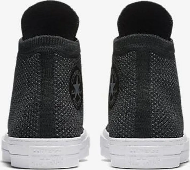 Converse Nike x Chuck Taylor All Star Flyknit Hi Black Sneakers, black