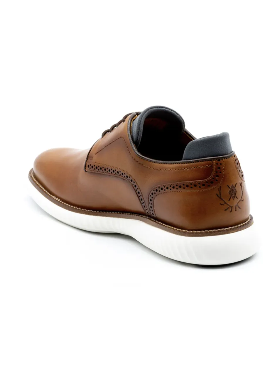 Countryaire Saddle Leather Plain Toe Sport Lace-Up in Whiskey