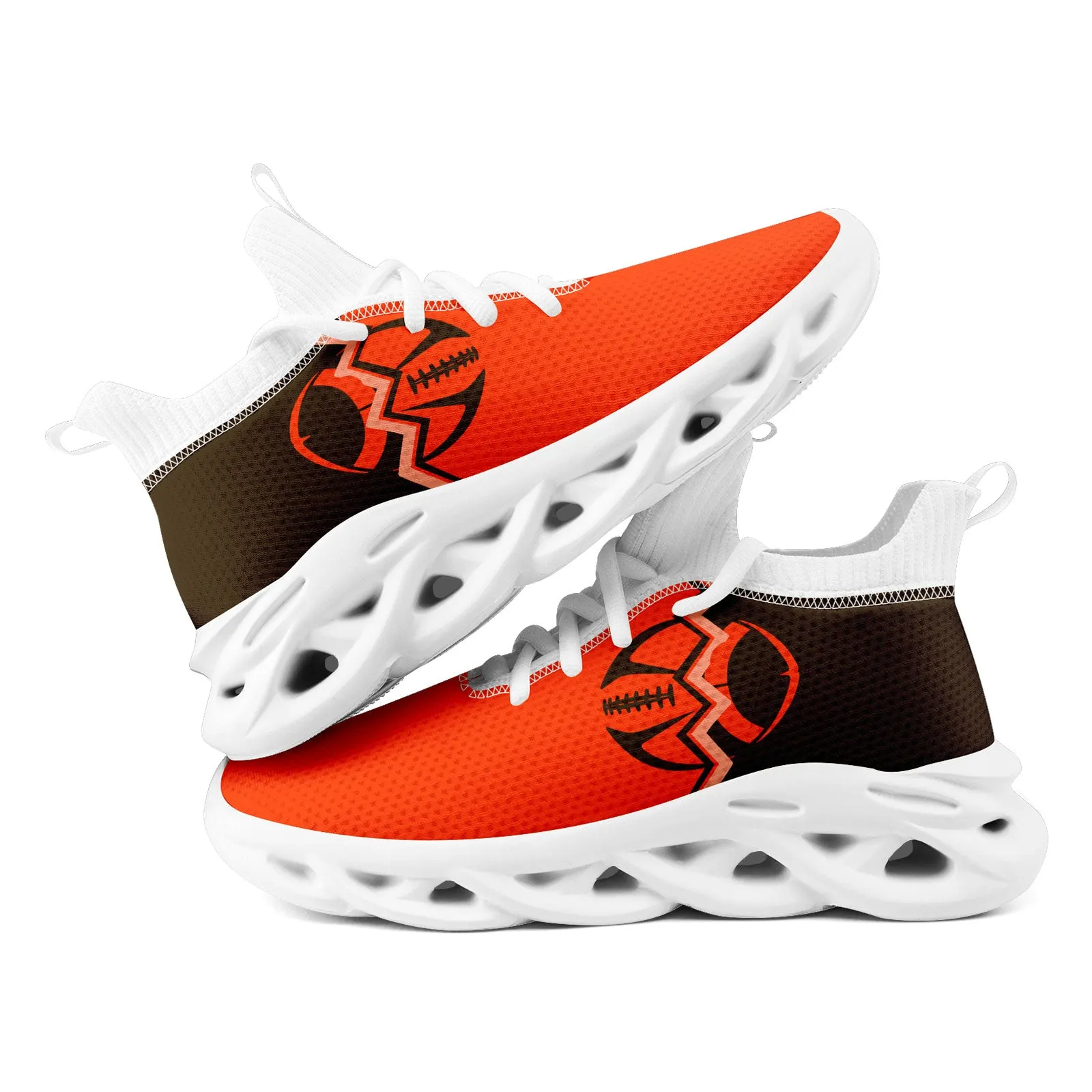 Custom Orange Brownish Red Ohio Maxsoul Shoes Personalized Sneaker FN030A-D028017-20